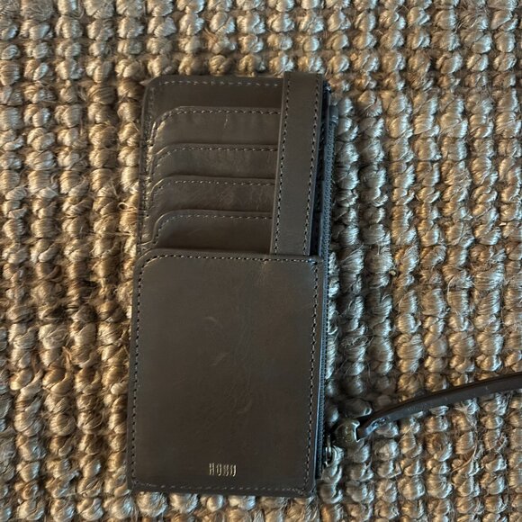 HOBO Large Grey Leather Card Holder - Picture 3 of 6